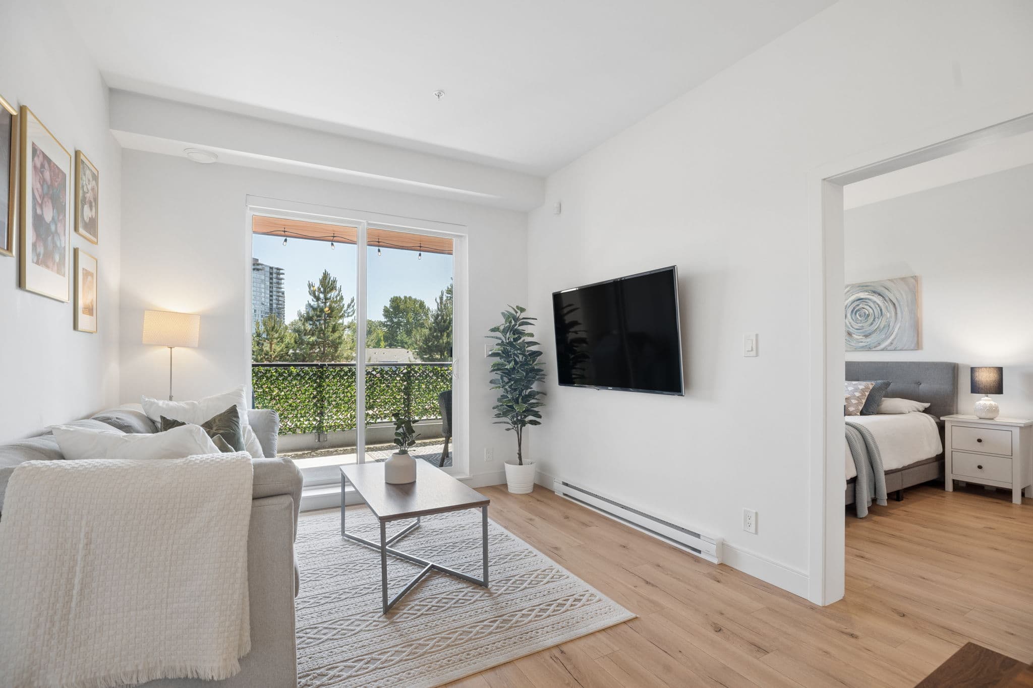 Bright open-concept living room